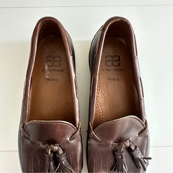 Allen Edmonds Men's Nashua Tassel Loafers in Black Brown Colors Narrow Fit sz 11 - Picture 5 of 15